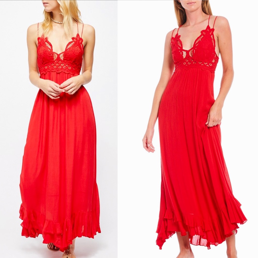 Free People Adella Maxi Slip Dress Small Medium